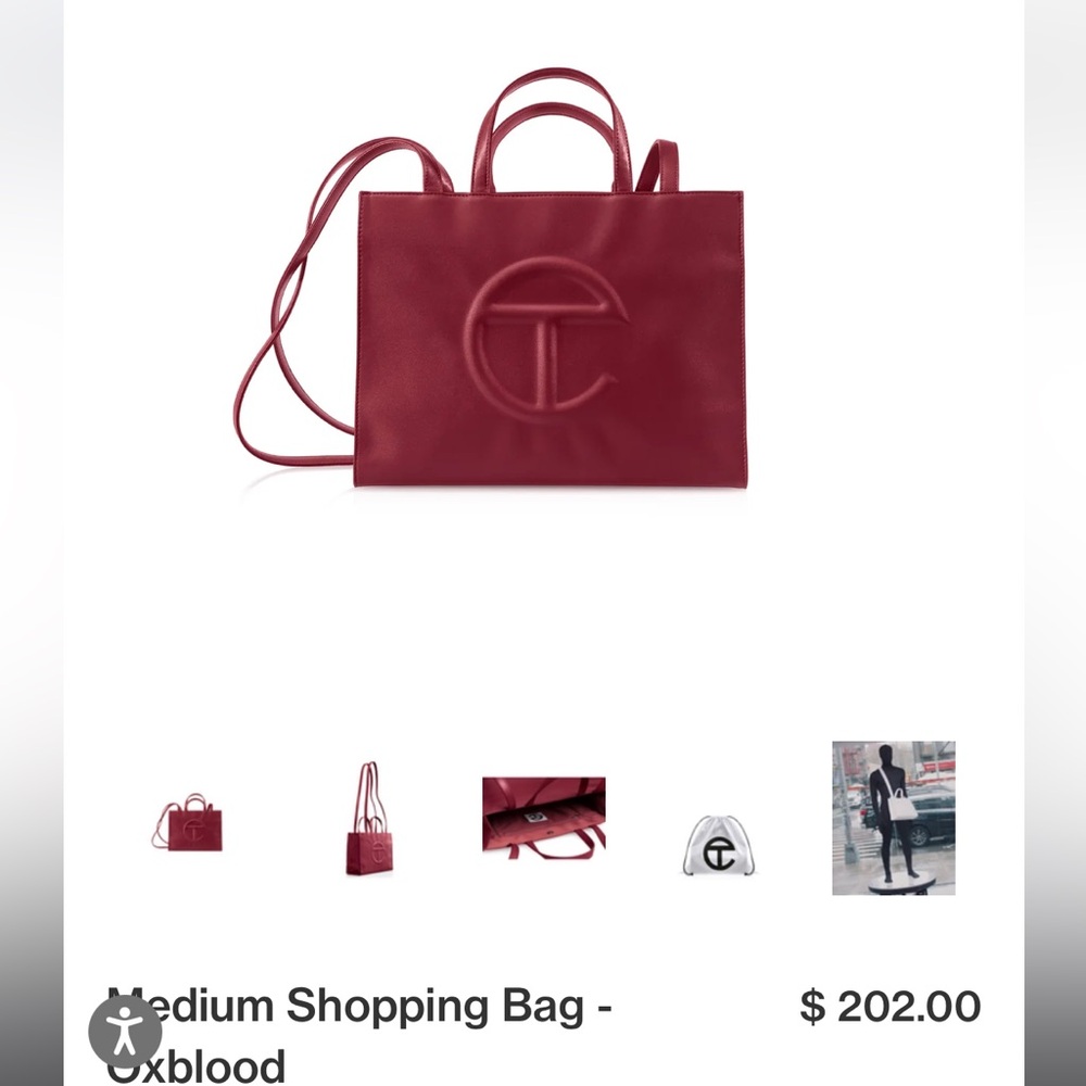 Medium Telfar Shopping Bag - Oxblood